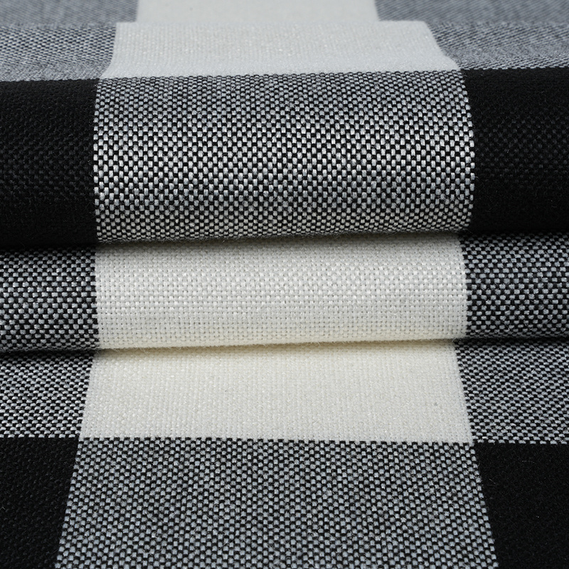 10*10 kockovaná polyesterová ľanová tkanina